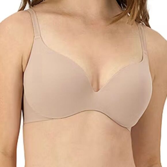 NWOT Maidenform Dreamwire Back Smoothing T-Shirt Bra 38D Nude Full Coverage - Picture 1 of 12